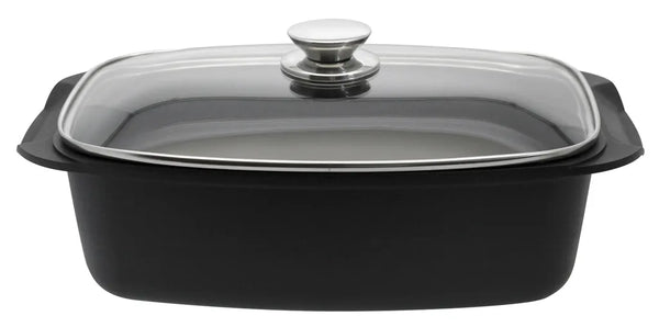ELO RECTANGULAR ROASTER WITH GLASS LID 40X22CM QUATRORONDO