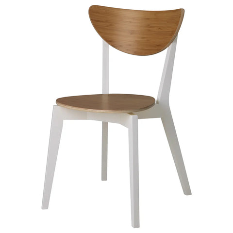 IKEA NORDMYRA CHAIR , BAMBOO, WHITE