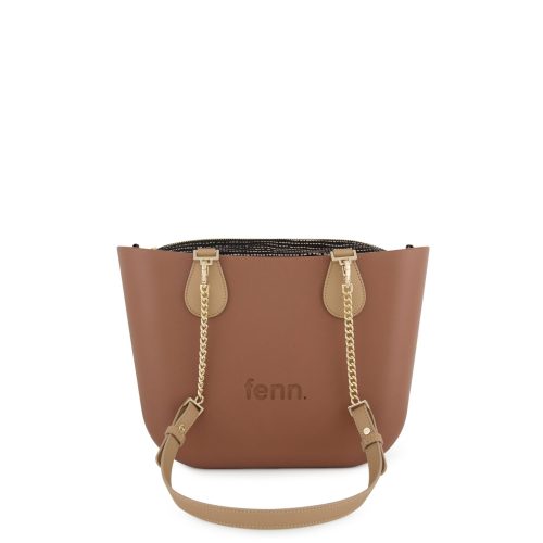 FENN BAG PETITE TAN GOLD CHAIN HANDLE