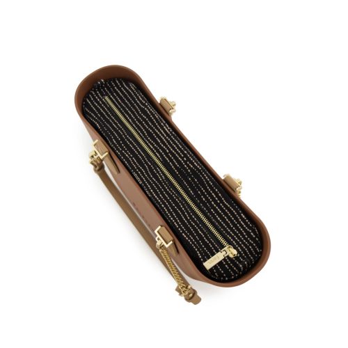 FENN BAG PETITE TAN GOLD CHAIN HANDLE
