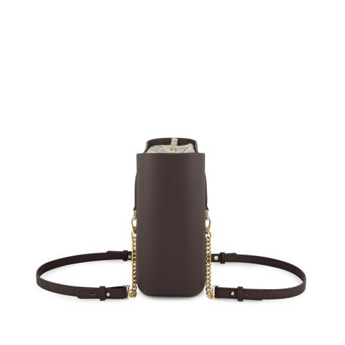 FENN BAG PETITE CHOCOLATE GOLD HANDLE