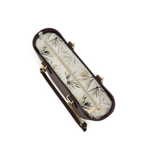 FENN BAG PETITE CHOCOLATE GOLD HANDLE