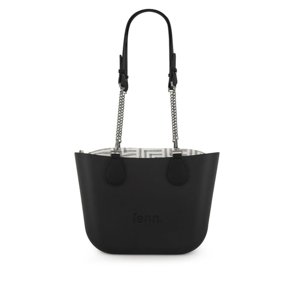 FENN BAG PETITE BLACK GUNMETAL CHAIN