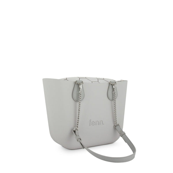 FENN BAG PETITE GREY SILVER CHAIN