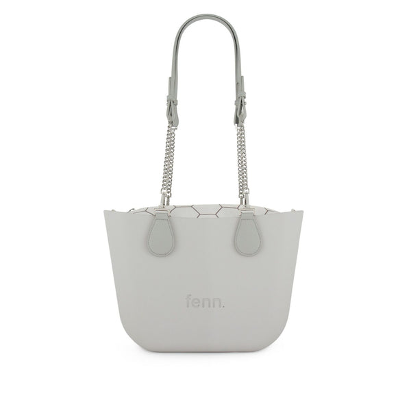 FENN BAG PETITE GREY SILVER CHAIN