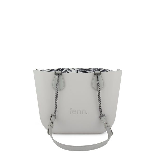 FENN BAG PETITE GREY GUNMETAL CHAIN