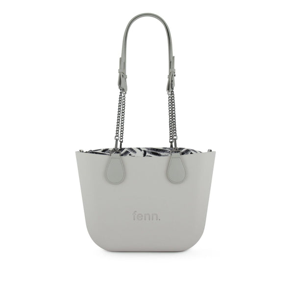 FENN BAG PETITE GREY GUNMETAL CHAIN