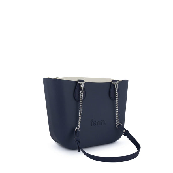 FENN BAG PETITE NAVY SILVER CHAIN