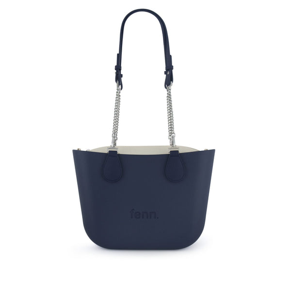 FENN BAG PETITE NAVY SILVER CHAIN