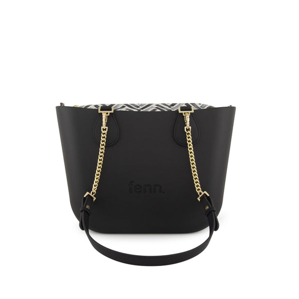 FENN PETITE BAG BLACK GOLD CHIN