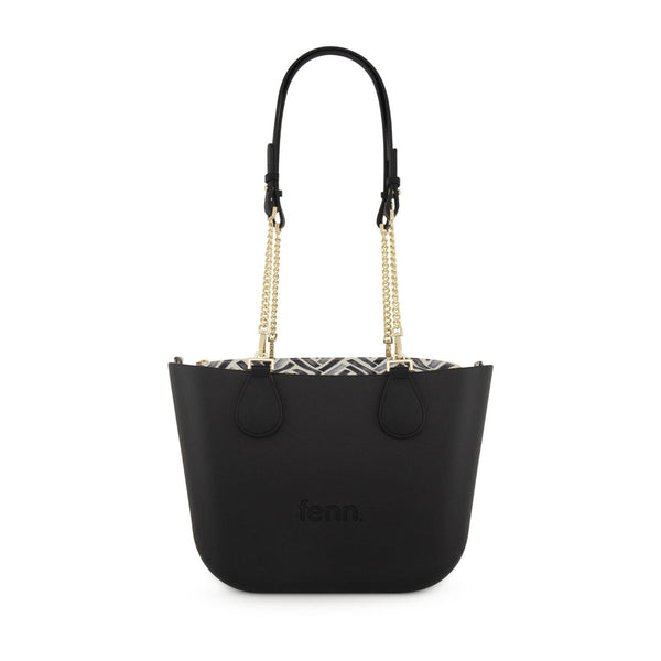 FENN PETITE BAG BLACK GOLD CHIN