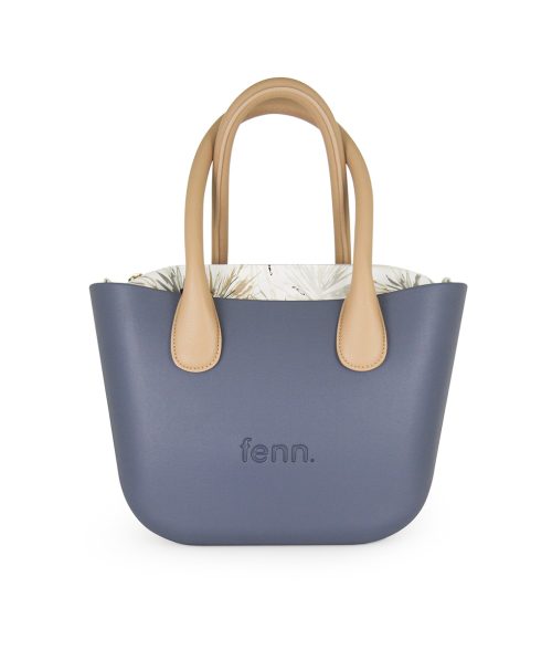 FENN BAG PETITE NAVY LIGHT TAN HANDLE