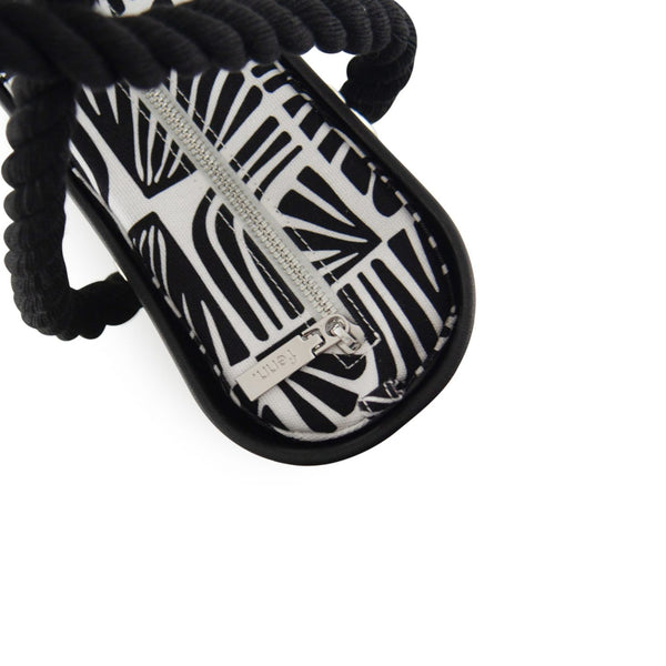 FENN PETITE BAG BLACK SILVER WITH ROPE