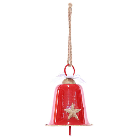 TN RED XMAS DECOR BELL 26CM