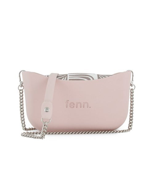 FENN COLLECTION BAG CLASSIC PASTAL PINK SILVER CHAIN