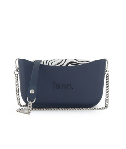 FENN COLLECTIION BAG CLASSIC NAVY SILVER CHAIN