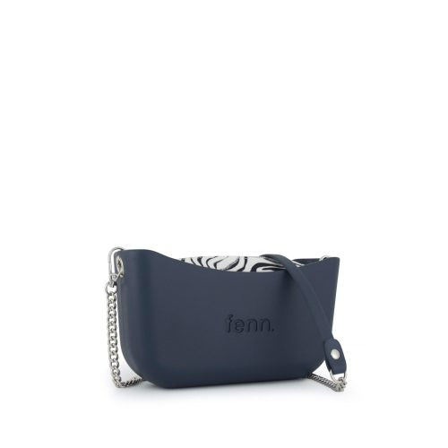 FENN COLLECTIION BAG CLASSIC NAVY SILVER CHAIN