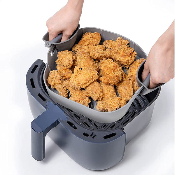 CREATIVE COOKING SILICONE AIR FRYER BASKET SQUARE