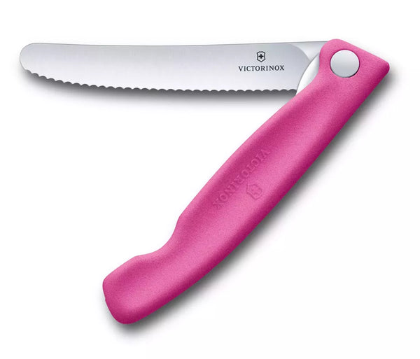 VICTORINOX FOLDABLE STEAK KNIFE PINK 11CM