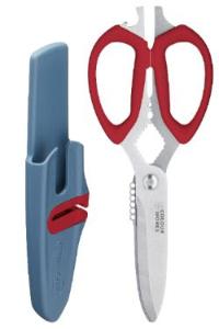 COLOUR WORKS BRIGHTS MULFUNTION SCISSORS RED