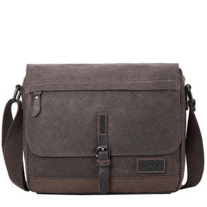 TROOP SHOULDER BAG- DARK BROWN TRP0443