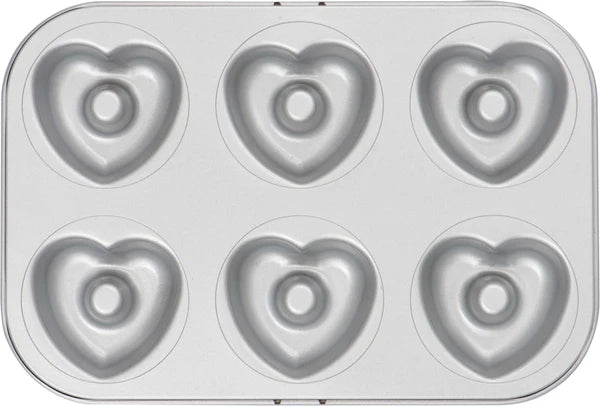 DECORA HEART DONUT PAN 6 CAVITY
