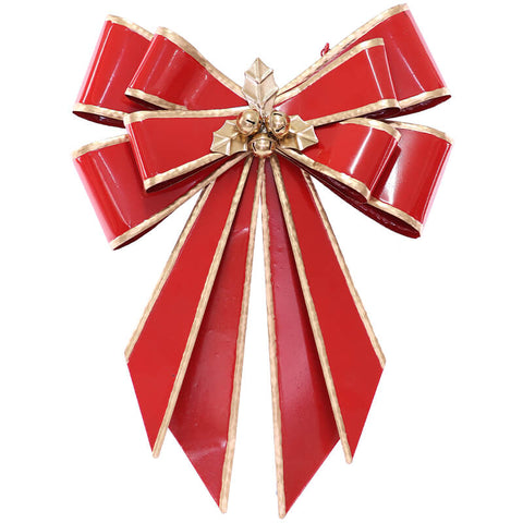 TN RED LARGE DECOR BOW 66X41CM