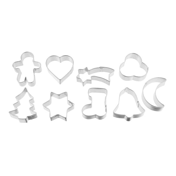 FACKELMANN ZENKER 9 COOKIE CUTTERS, TINPLATE - WIRE-HANG