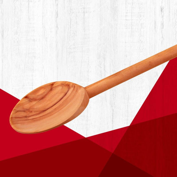 FACKELMANN SPOON WOOD ROUND FLAT