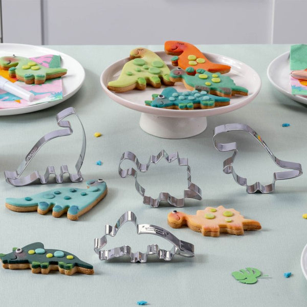 ZENKER 4 COOKIE CUTTER LINZER DINO