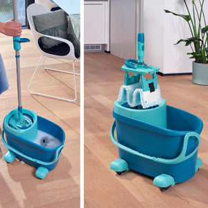 LEIFHEIT CLEAN TWIST ERGO MOBILE MOP/SETWITH WHEELS