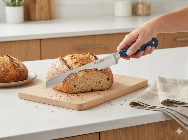 WUSTHOF CLASSIC COLOUR BREAD KNIFE 23CM WILD BLUEBERRY