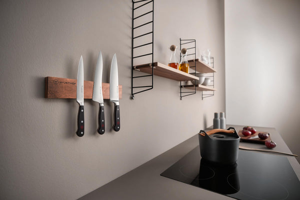 WUSTHOF STORAGE MAGNETIC KNIFE BAR 30CM WALNUT