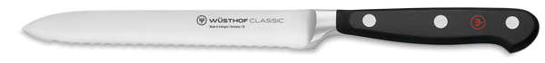 WUSTHOF CLASSIC UTILITY KNIFE SERRATED EDGE 14CM