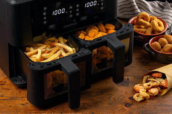 KENWOOD  DUAL AIR FRYER 4.5L +4.5L = 9L
