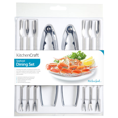 KITCHENCRAFT SEAFOOD SET OF CRACKERS & FORKS