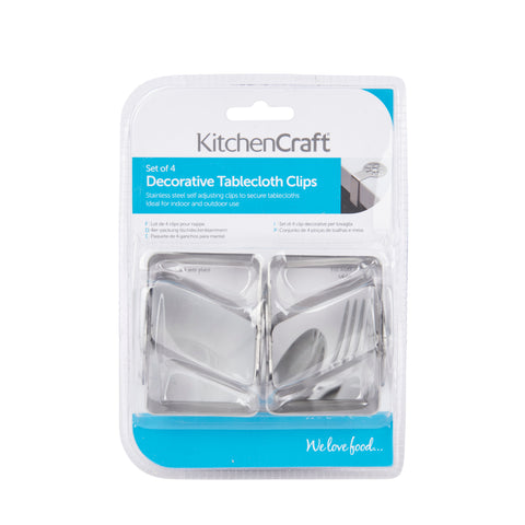 TABLE CLOTH CLIPS S/S SUNSHINE 4PK