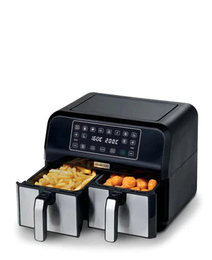 KENWOOD DUAL AIR FRYER 8L 1700W BLACK + METAL
