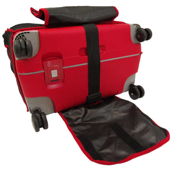 LUGGAGE GLOVE S'CURE RED/BLK TRIM-SMALL 50 X 20.5 X 38 CM