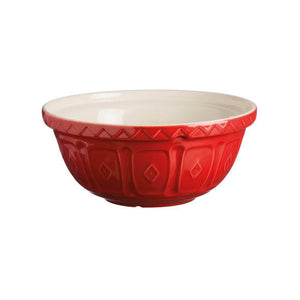 MC COL MIX BOWL RED 26CM S18