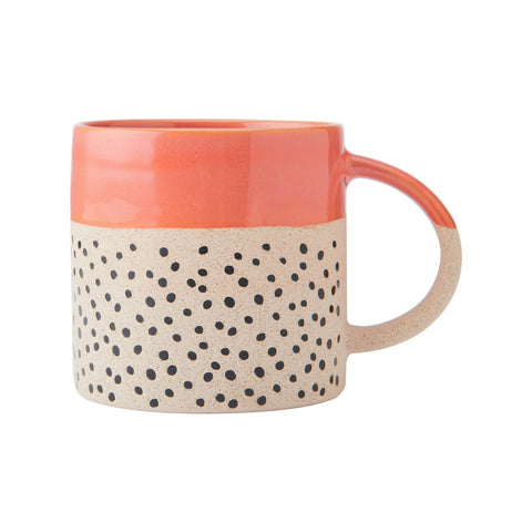 MIKASA WAX RESIST ORANGE GLAZE MUG 390ML