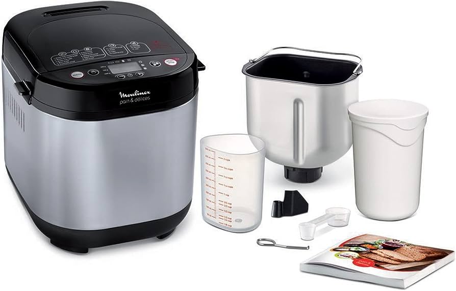 MOULINEX BREADMAKER 1KG STEEL