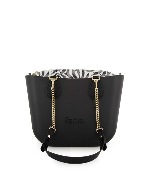 FENN BAG PETITE BLACK GOLD CHAIN