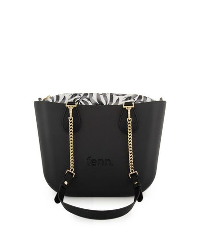 FENN BAG PETITE BLACK GOLD CHAIN