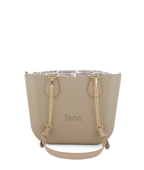 FENN COLLECTION BAG PETITE STONE GOLD CHAIN