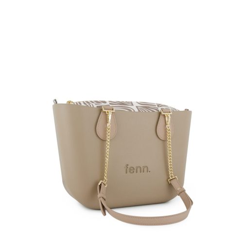 FENN COLLECTION BAG PETITE STONE GOLD CHAIN