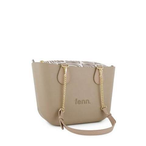 FENN COLLECTION BAG PETITE STONE GOLD CHAIN