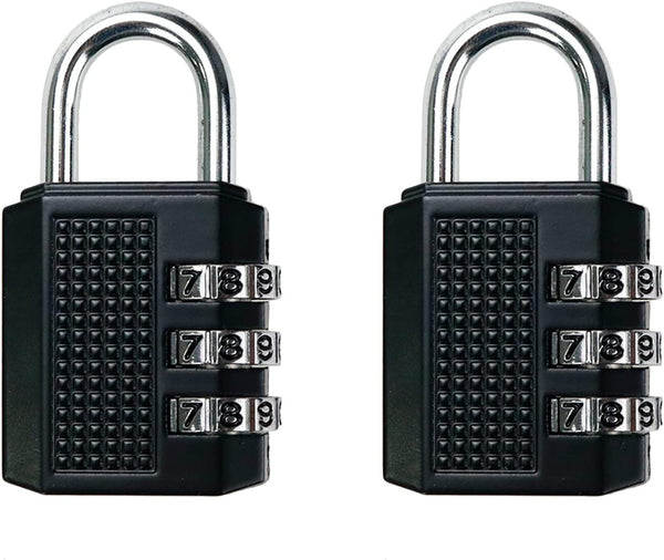 TRAVEL QUIP PADLOCK 3 DIGIT COMBO BLACK