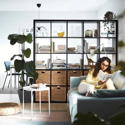 IKEA KALLAX 5X5, 182X82CM , BLACK BROWN