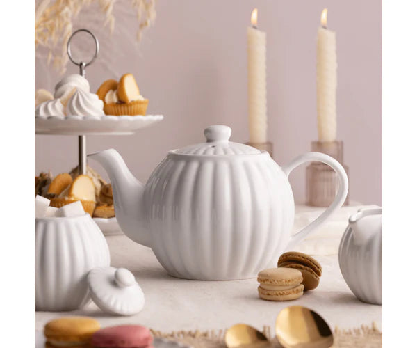 PRICE & KENSINGTON LUXE TEAPOT WHITE 6 CUP